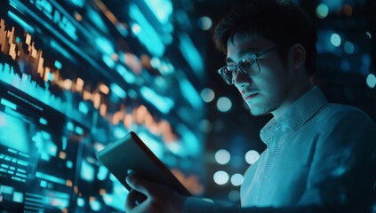 Poster - Data Analysis in Modern Business explores how organizations use algorithms and analytics to enhance operations, conduct research, and apply statistical methods for better decisionmaking