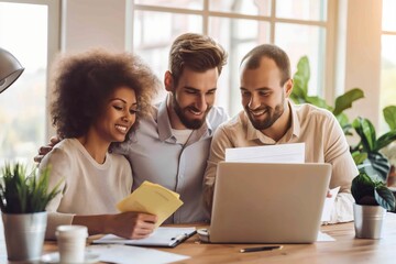 Poster - Collaboration in modern offices is vital for fostering innovation and productivity by uniting diverse ideas and perspectives from dedicated individuals focused on growth and success