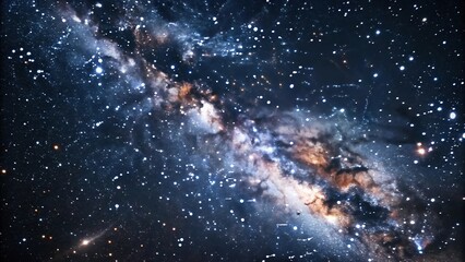 Wall Mural - cosmic stars in a vast motion space background, space, stars, darkness, movement, magnitude