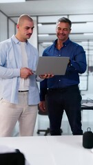 Poster - Business Data Analyst Using Laptop