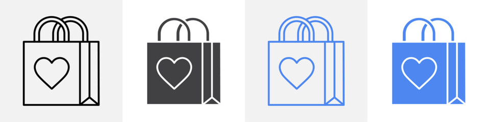 Poster - shopping bag icon Group symbol or sign vector