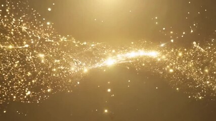 Poster - Animated Magical Christmas Streaks With Sparkling Particles for Events Generative AI