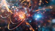 © Abdul - Detailed visualization of electrons in an atomic cloud showing their energy levels orbital shapes and quantum states in a clear and educational manner