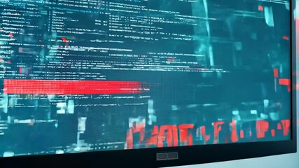 Poster - Computer Software Errors and Glitches Displayed on a Server Log Generative AI