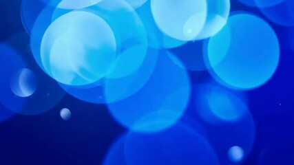 Poster - Sparkling Blue Bokeh Background for Creative Designs and Projects Generative AI