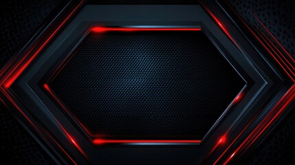 Poster - Dramatic Background with Black Mesh Texture and Glowing Red Lines for Modern Designs and Presentations
