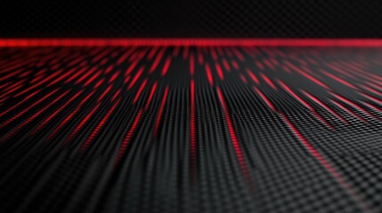 Poster - Abstract digital background with red glowing lines creating a sense of motion, representing technology and modernity, ideal for design and multimedia projects.