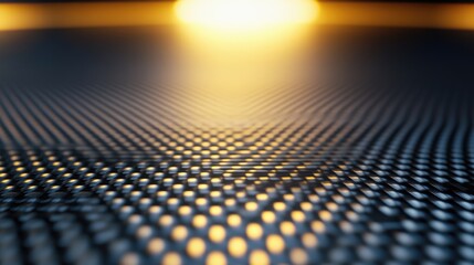 Poster - Abstract close-up of a textured surface featuring a gradient of light and shadow, creating intricate patterns and depth, emphasizing modern design and technology concepts.