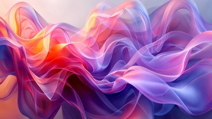Fototapete - Neon lights lines against a dark background. Abstract wallpaper