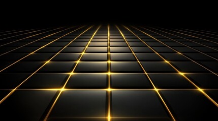 Poster - Abstract Golden Grid Texture with Bright Shimmering Highlights on a Dark Background, Ideal for Modern Design Projects and Backgrounds