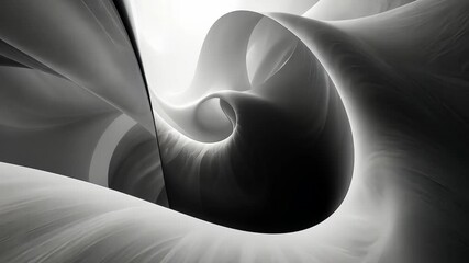 Fototapete - Black White Swirl lights. Abstract wallpaper