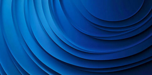 Aufkleber - A close-up shot of a blue, abstract, swirling pattern, capturing the intricate details of its concentric curves