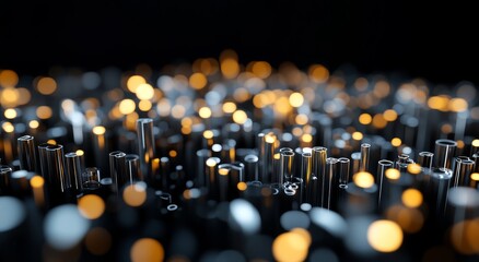 Poster - Exploring the aesthetics of light and reflection in abstract digital art