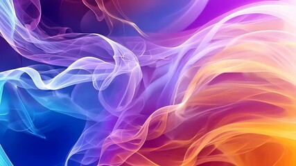 Fototapete - Neon lights lines against a dark background. Abstract wallpaper