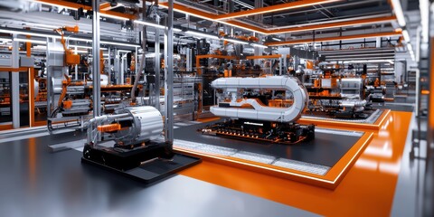 Poster - revolutionary smart factory automation showcase advanced industry technology high-tech environment f