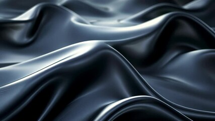 Fototapete - Blue Wave against a dark background. Abstract wallpaper