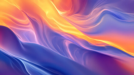 Wall Mural - abstract cosmic nebula wave clouds background landscape wallpaper design, blue, yellow, purple, red 