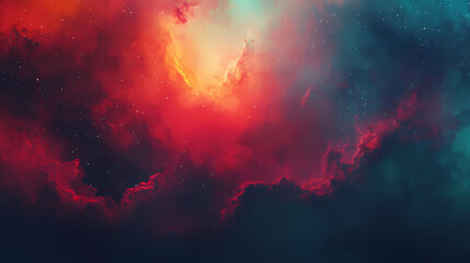 Wall Mural - aweinspiring colorful nebula and galaxy cloud in deep space capturing the wonders of the universe ab