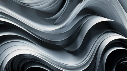 Fototapete - Black White Swirl lights. Abstract wallpaper
