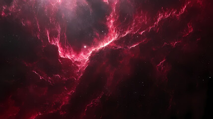 Wall Mural - red nebula in space. nebula. illustration