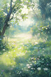 © maron - 光と影が織りなす穏やかな森林風景