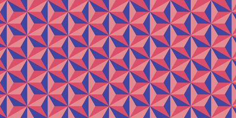 Fototapete - Abstract triangle pattern background, seamless triangle pattern, triangle pattern with vintage color. 