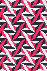 Fototapete - Abstract triangle pattern background, seamless triangle pattern, triangle pattern with vintage color. 
