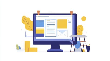 Poster - Website designer Creative planning application development draft sketch drawing template layout framework design studio . User experience design https www. Web page design concept