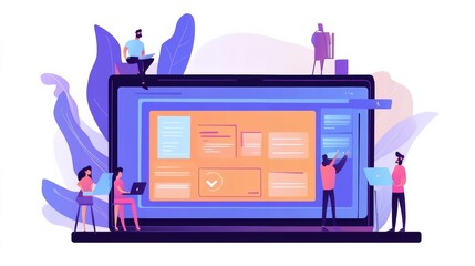 Poster - Website designer Creative planning application development draft sketch drawing template layout framework design studio . User experience design https www. Web page design concept