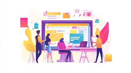 Poster - Website designer Creative planning application development draft sketch drawing template layout framework design studio . User experience design https www. Web page design concept