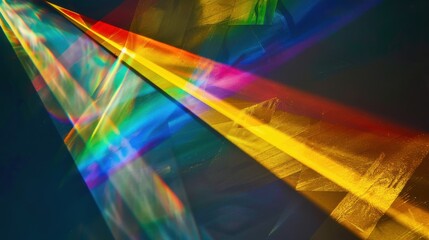 Poster - A spectrum of light refracted through a prism, Demonstrating the richness and complexity of diversity in perspectives, photography style
