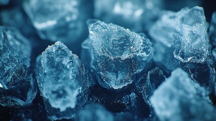 Poster - Close-up of ice crystals.