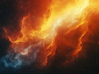 Poster - Explore the stunning details of an ethereal nebula surrounded by dark cosmic dust