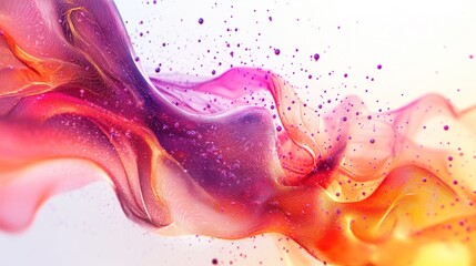 Poster - virus, where abstract shapes and bright hues collide to form a mesmerizing pattern