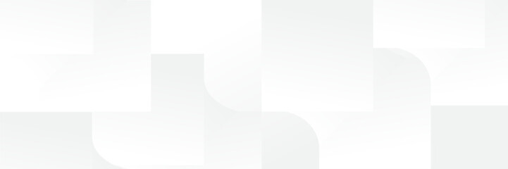 Wall Mural - abstract white geometric banner design background.