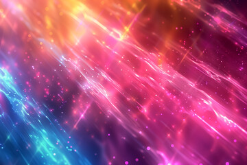Wall Mural - Abstract background with glowing light waves
