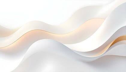 Poster - white background design with luxurious effect elements. luxury white background with golden wavy lin