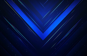 Wall Mural - Blue gradient background with an upward-pointing arrow pattern, in a technology