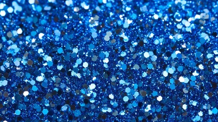 Wall Mural - elegant blue glitter background featuring sparkling glittering particles in a soft gradient effect, 
