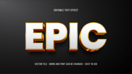 Poster - Editable text effect gold theme, expensive text style effect template