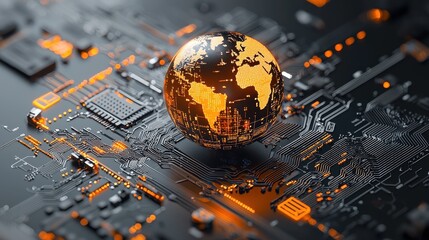 Aufkleber - Global trade dynamics currency standards international markets infographic digital landscape economic analysis