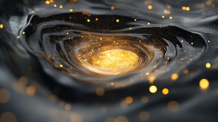 a mesmerizing swirl of cosmic energy and light, capturing the essence of a galaxy.