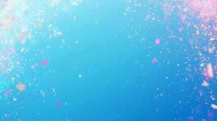 Wall Mural - colorful fireworks explosions against a blue night sky, celebrating the new year with vibrant displa