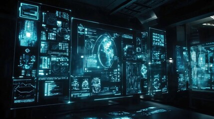 Poster - Floating holographic interfaces in a dark room