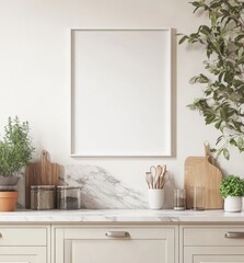 Wall Mural - Kitchen Mockup Frame.