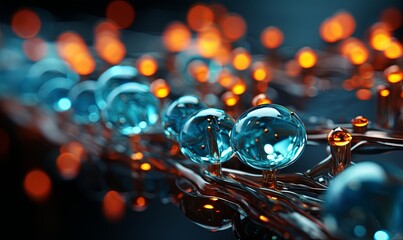 Group of Glass Balls on Table