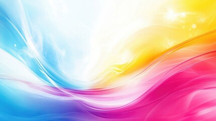 Poster - Abstract colorful wave background