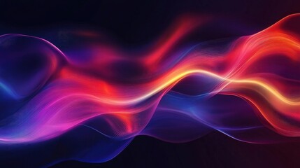 Poster - Abstract colorful wave background