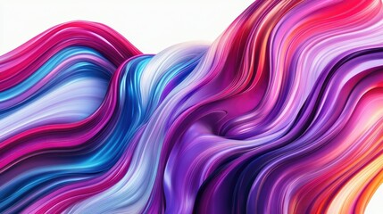 Poster - Abstract colorful wave background