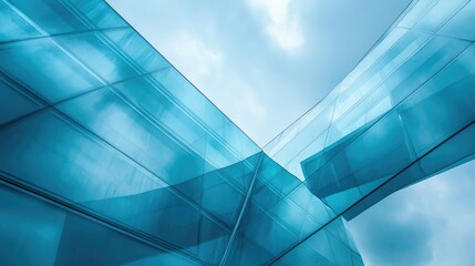 Poster - modern abstract glass architectural forms